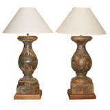 Pair of Baluster form Lamps