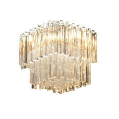 SQUARE PRISM CHANDELIER BY CAMER GLASS COMPANY