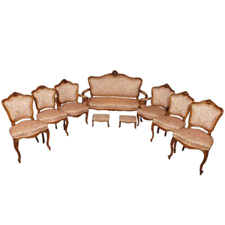 Antique French Parlor Set. For Sale