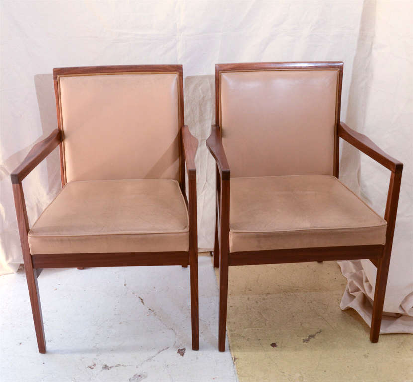 8 English 1960s Scandinavian Modern Design Leather Armchairs