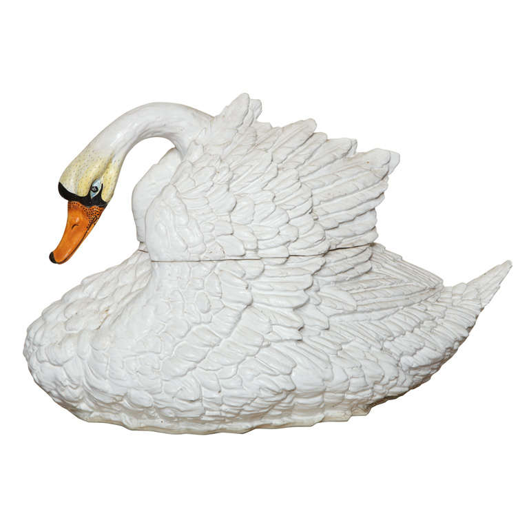 Life Sized Swan Vase