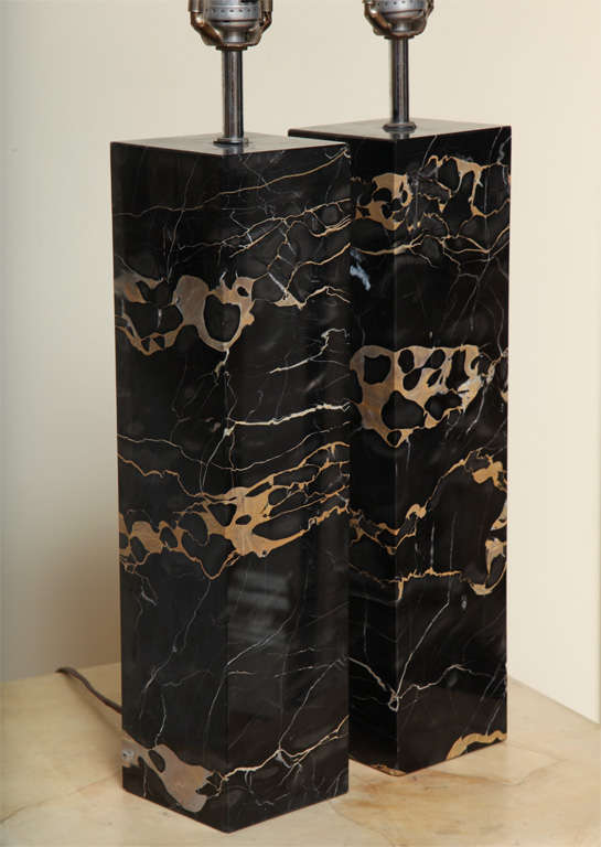 black marble lamp