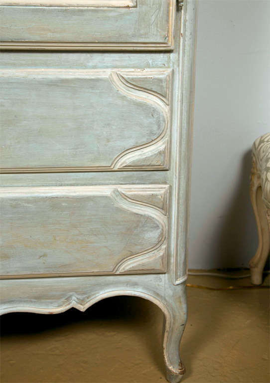 Wood Shabby Chic Painted Armoire
