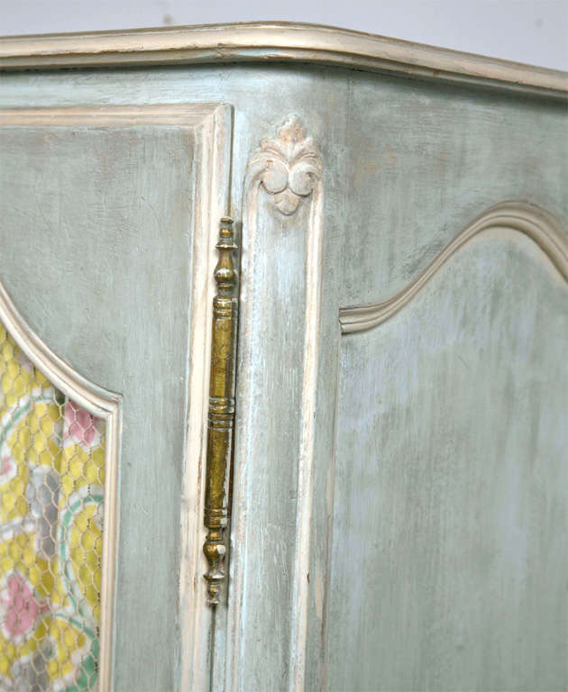Shabby Chic Painted Armoire 1