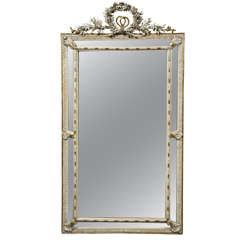 French Louis XVI Style Painted Mirror 6