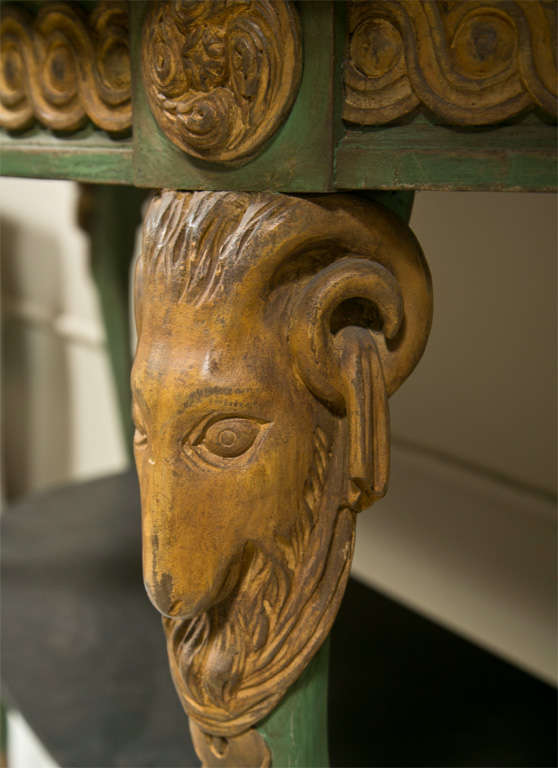 French Neoclassical Style Demilune Console Table 3