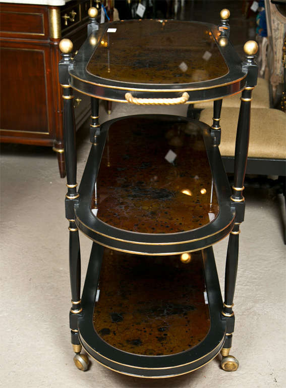 French Bar Cart or Desserte by Jansen 3