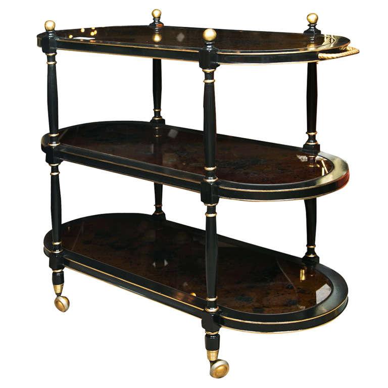French Bar Cart or Desserte by Jansen