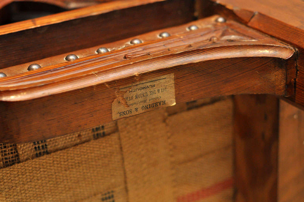 Gothic Oak Chair, Harding and Sons, Plymouth England, 1870 In Excellent Condition For Sale In Chicago, IL