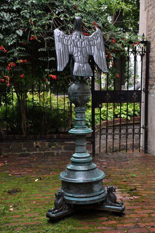 19th Century Lifesize Bronze Eagle Lectern 2