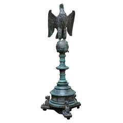 Antique 19th Century Lifesize Bronze Eagle Lectern