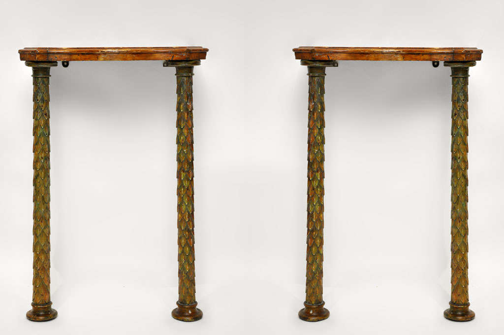 Pair Of Venetian Consoles