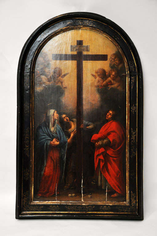 18th Century Religious Oil On Panel