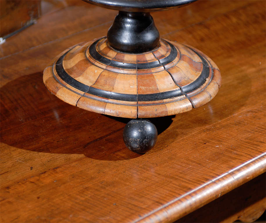 Dutch Fruitwood and Ebonized Wood Jardinière with Ball Feet, circa 1850 1