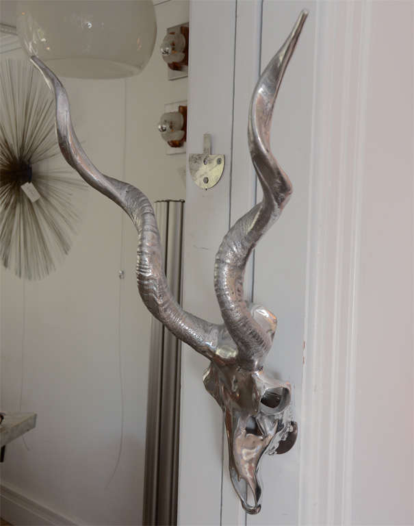Arthur Court Aluminum Kudu In Excellent Condition For Sale In Bridgehampton, NY