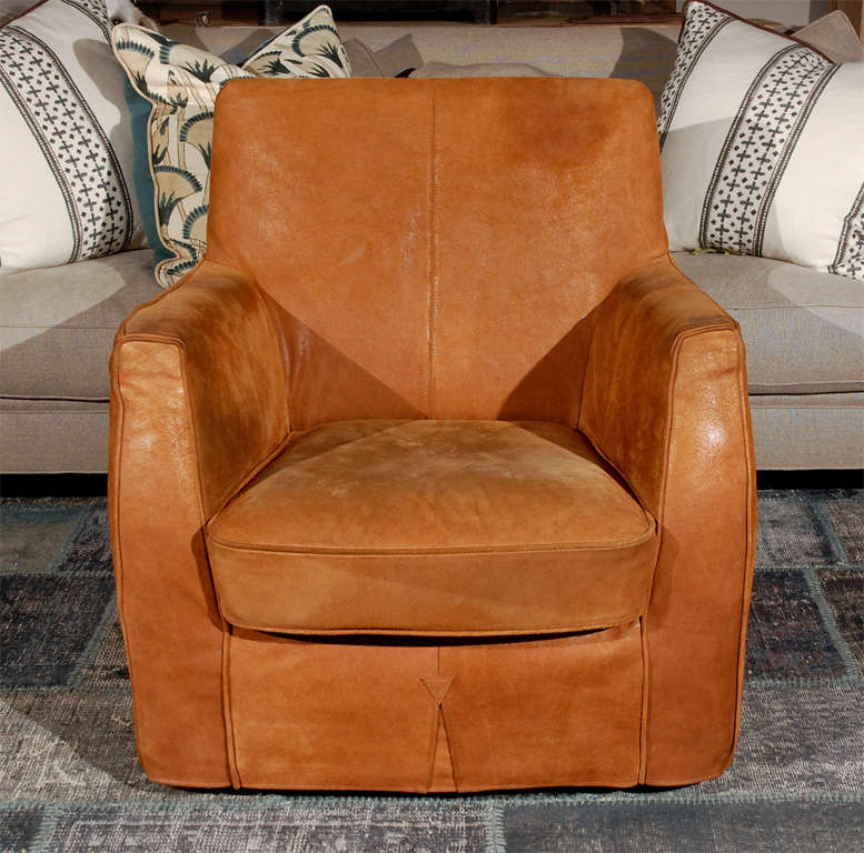 Dutch Modern Leather Club Chair