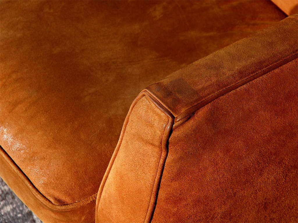 20th Century Modern Leather Club Chair