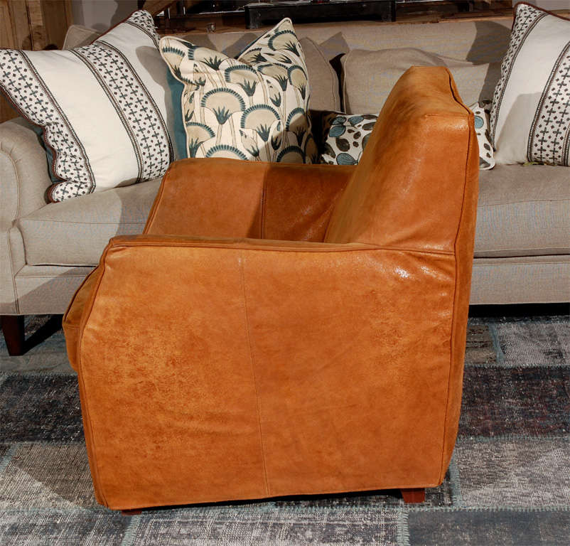 Modern Leather Club Chair 1