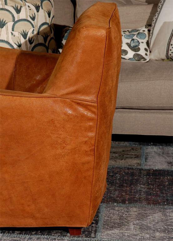 Modern Leather Club Chair 2