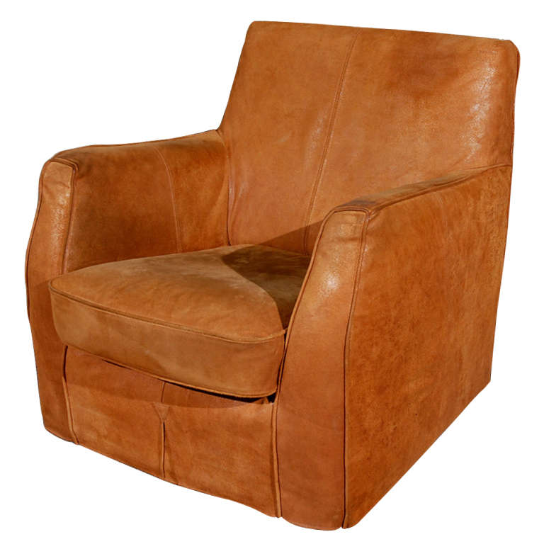 Modern Leather Club Chair