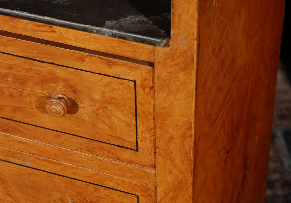 Late 19th Century Pair of Swedish Faux MarbleTop Chests of Drawers For