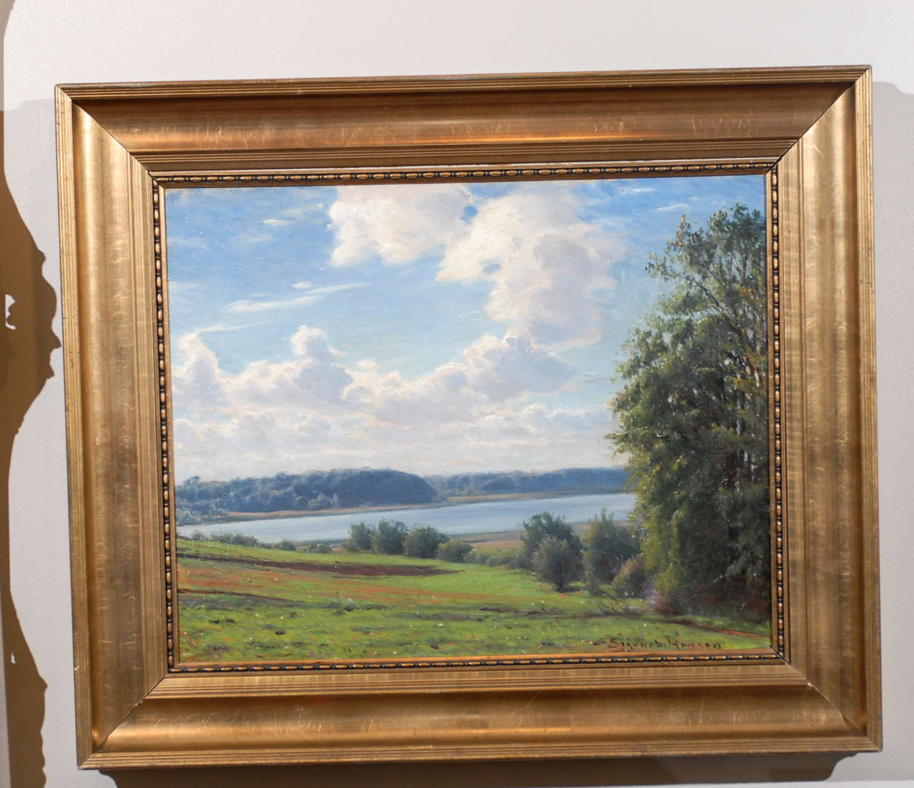 19th c. Landscape Oil on Canvas