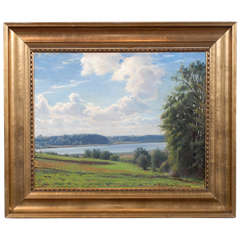 19th c. Landscape Oil on Canvas