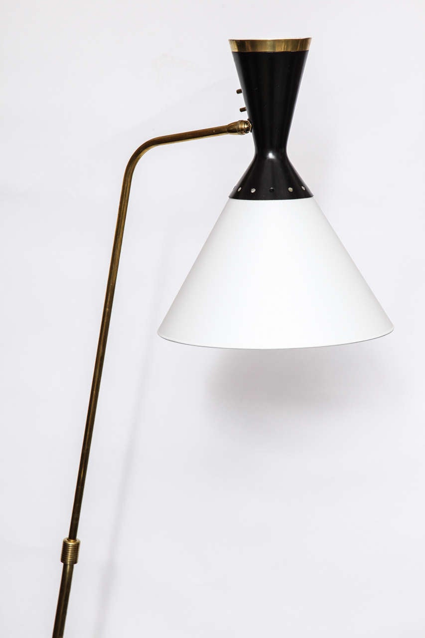 Mid-Century Modern  Boris Lacroix Articulated Floor Lamp Mid Century Modern France 1950's For Sale