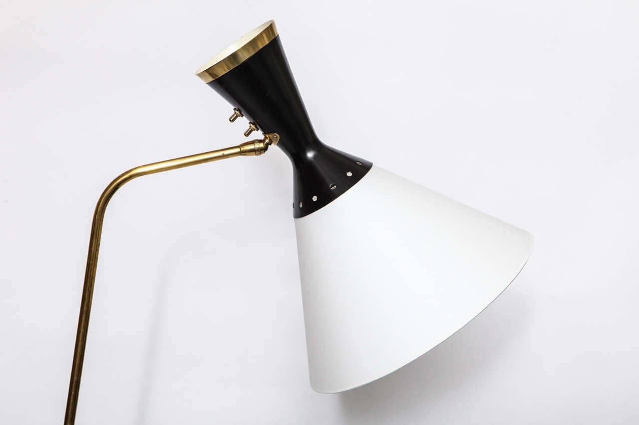 Metal  Boris Lacroix Articulated Floor Lamp Mid Century Modern France 1950's For Sale
