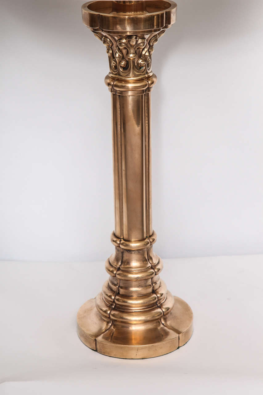 Art Deco  Table Lamps Pair Classical Modern bronze 1920's- For Sale