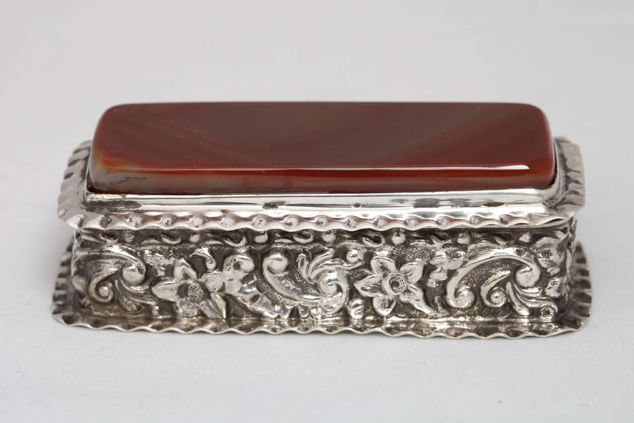 Victorian, sterling silver and Scottish agate jewelry/