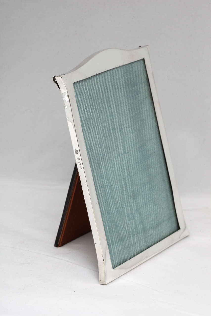 Art Deco Sterling Silver "Hump" Top Picture Frame