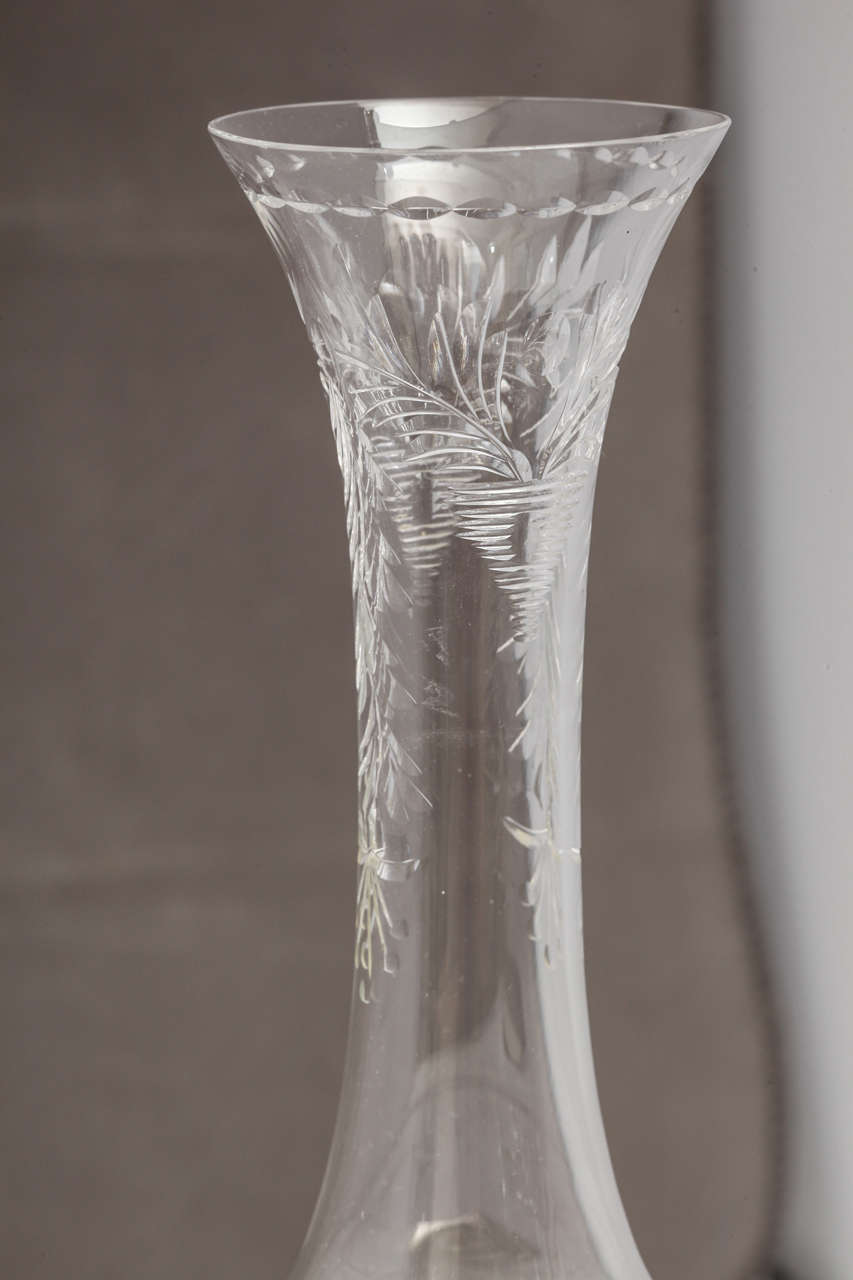 American Sterling Silver-Mounted Hawkes Crystal Vase