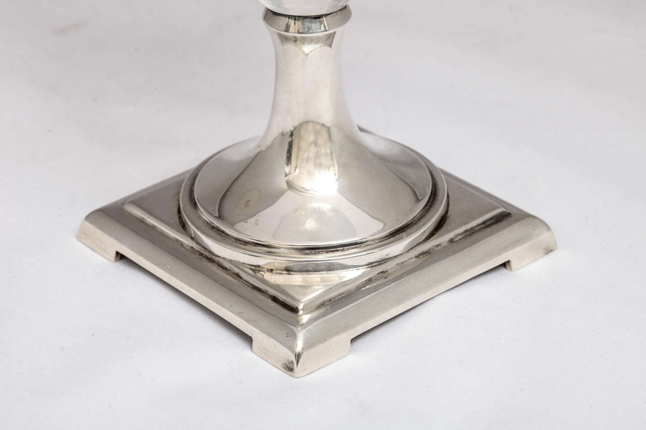 Sterling Silver-Mounted Hawkes Crystal Vase 2