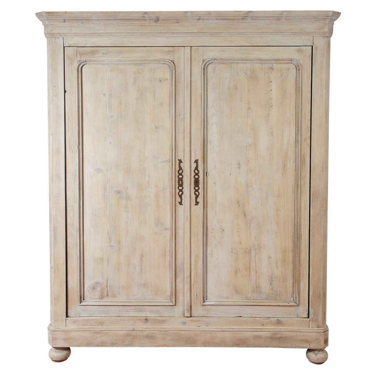 Antique Gustavian Style, Painted Pine Armoire at 1stDibs