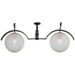 Two-Light Hanging Fixture by Mario Labò