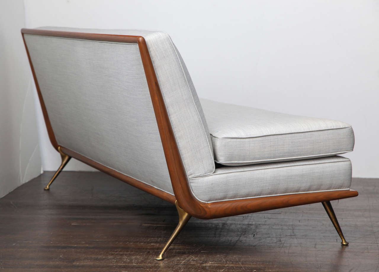 American Rare Armless Sofa by T. H. Robsjohn-Gibbings