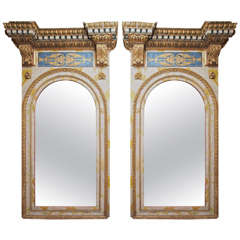Pair of 18th Century Roman Trumeau Mirrors 2