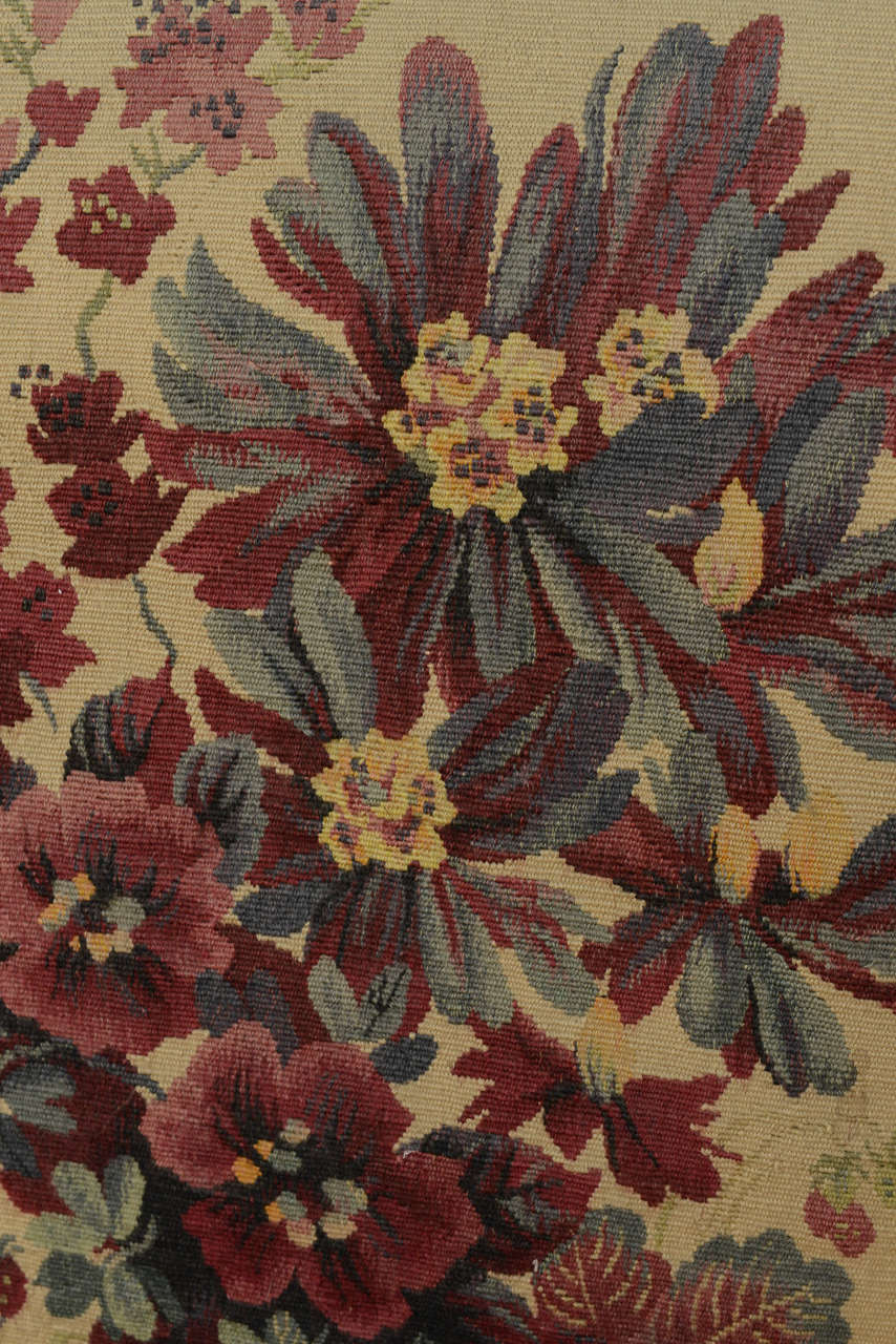 Fine late art deco mahogany open armchair in original tapestry ... Chippendale piemontese