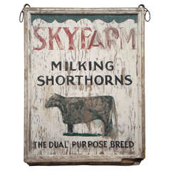 Two Sided Wood Farm Sign