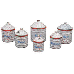 Six Piece French Canister Set