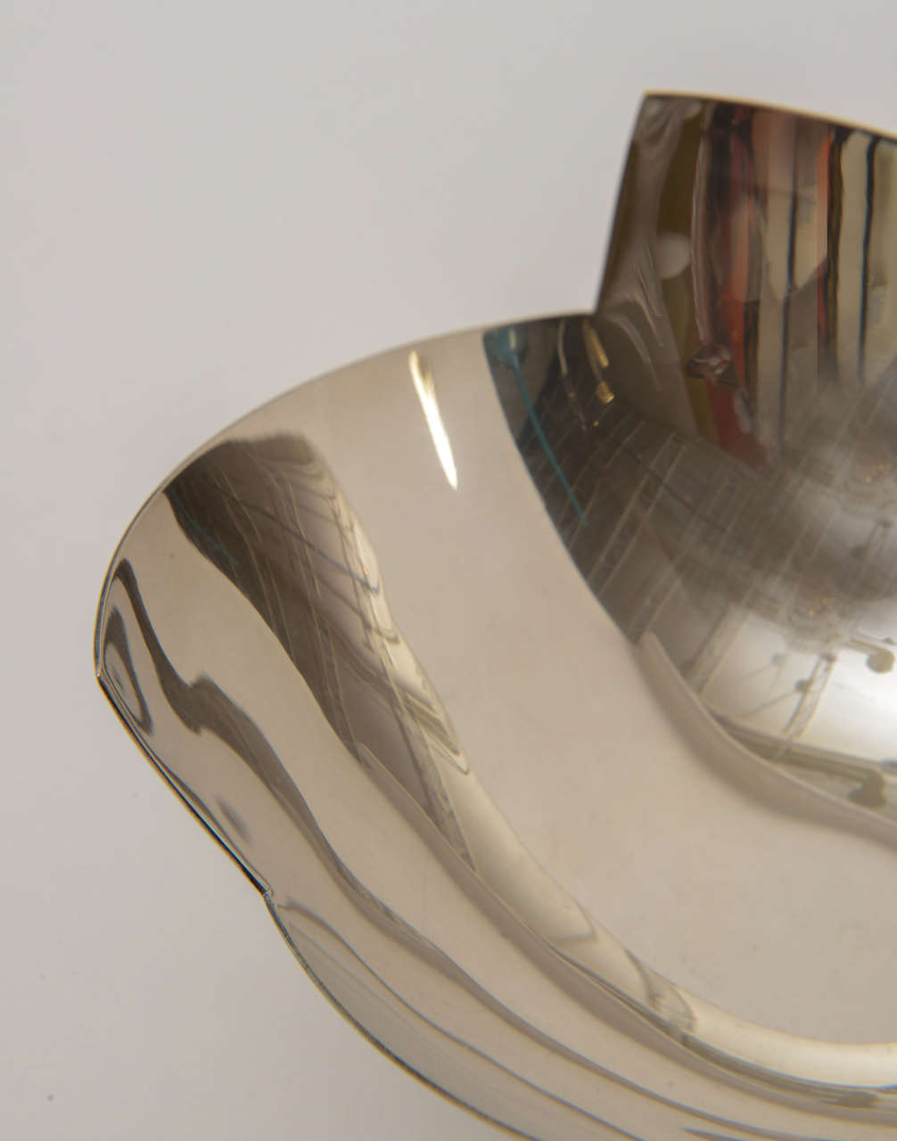 Signed Sculptural Silver Plate Bowl by Elsa Rady for Swid Powell 1