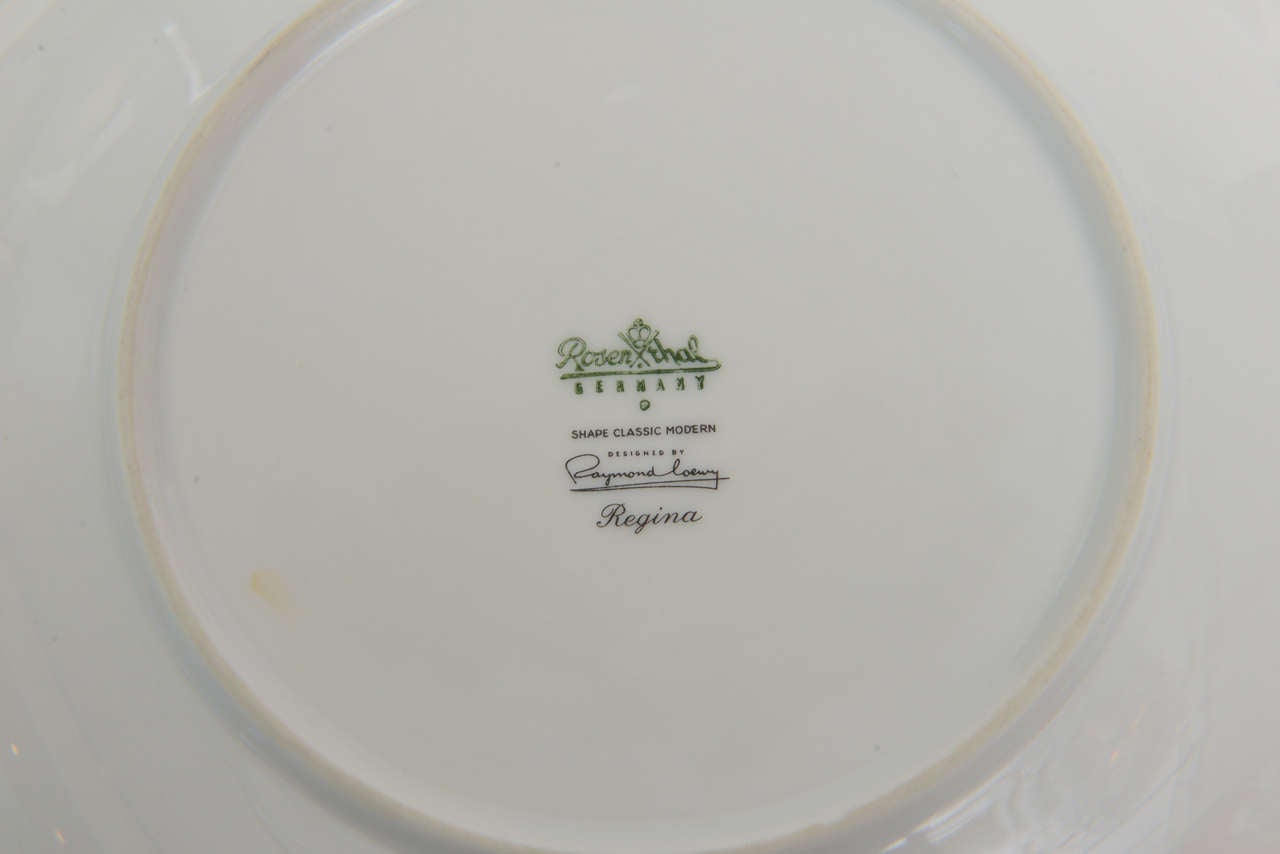 Collection of Serveware Raymond Loewy for Rosenthal Porcelain, China  In Good Condition In North Miami, FL