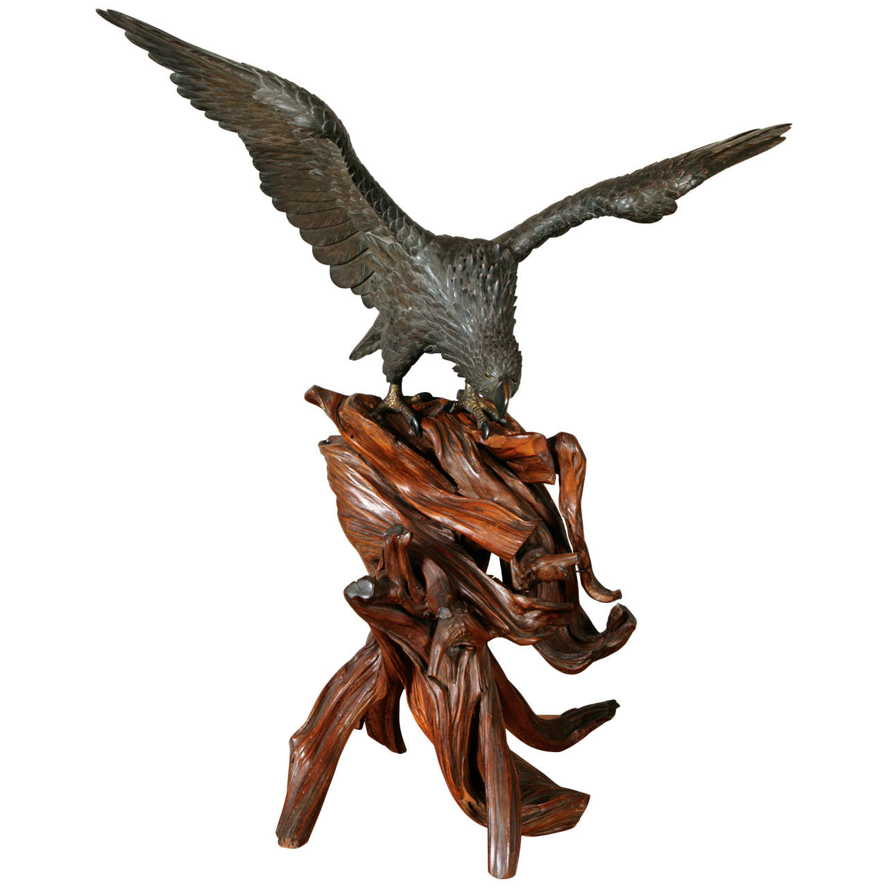 Japanese Bronze Eagle, Meiji Period, Circa 1880 at 1stdibs