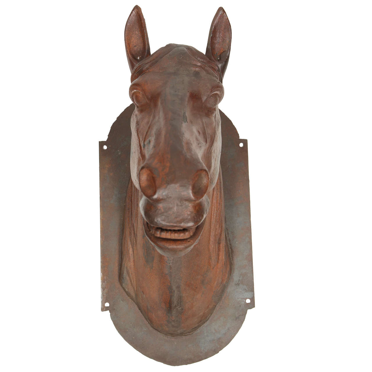 Case of Six Cast Iron Horse Head Single Hooks 5" tall Home Western Decor 01677 