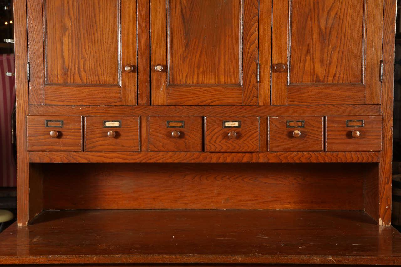 Antique Original Oak Map For Sale at 1stdibs