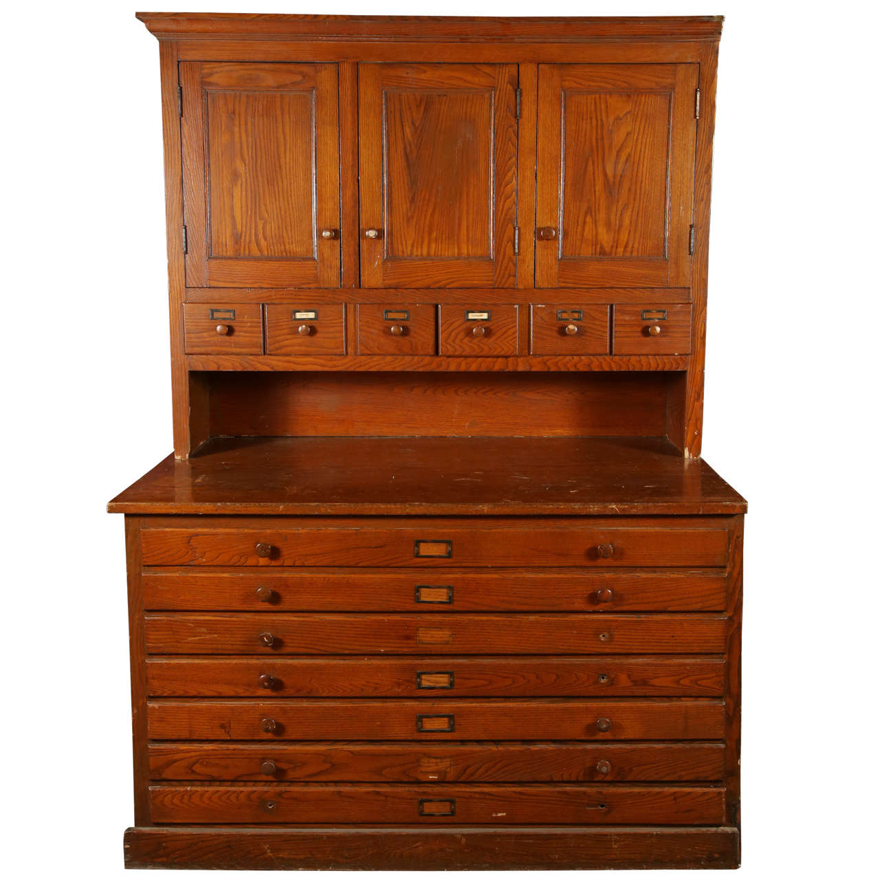 Antique Original Oak Map For Sale at 1stDibs