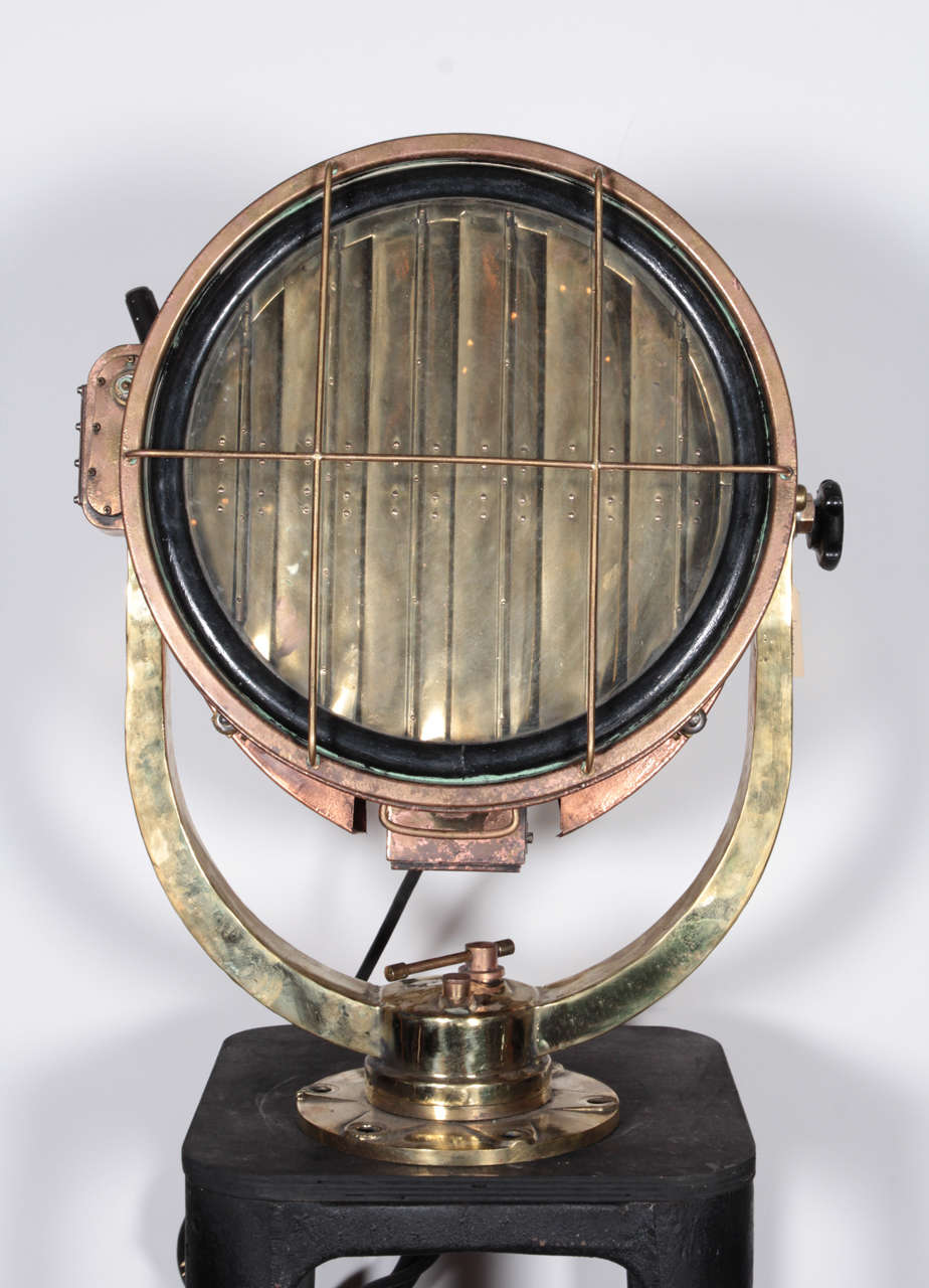 1883 Huge Japanese Nautical Bronze Daylight Signal Light In Excellent Condition In New York, NY