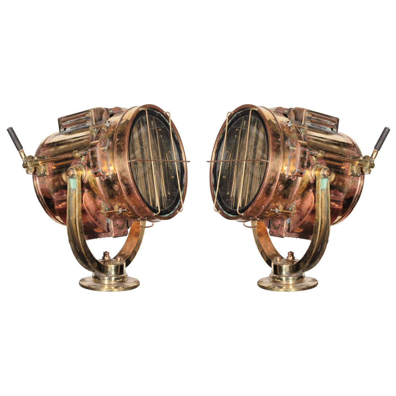 1883 Huge Japanese Nautical Bronze Daylight Signal Light For Sale at