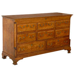 Early 19th Century George III English Oak Mules Chest